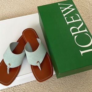 J.Crew Suede Thong Sandals NWT